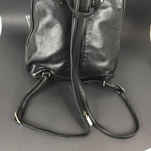 Black leather Pelle Studio backpack